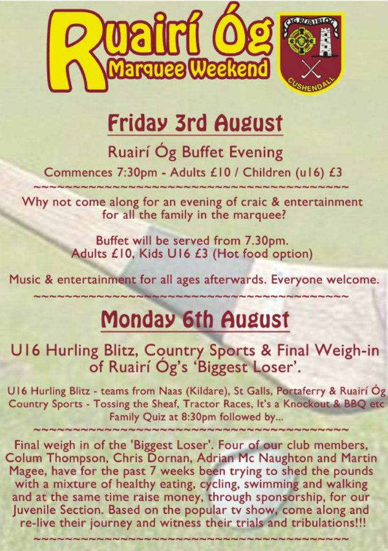Marquee Weekend Flyer Back Page