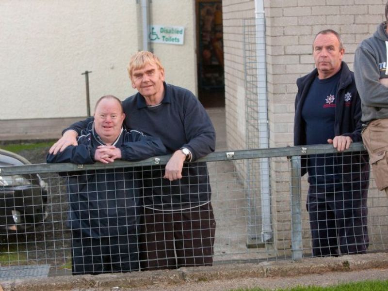 Club Legend John Mc Killop with two past greats!
