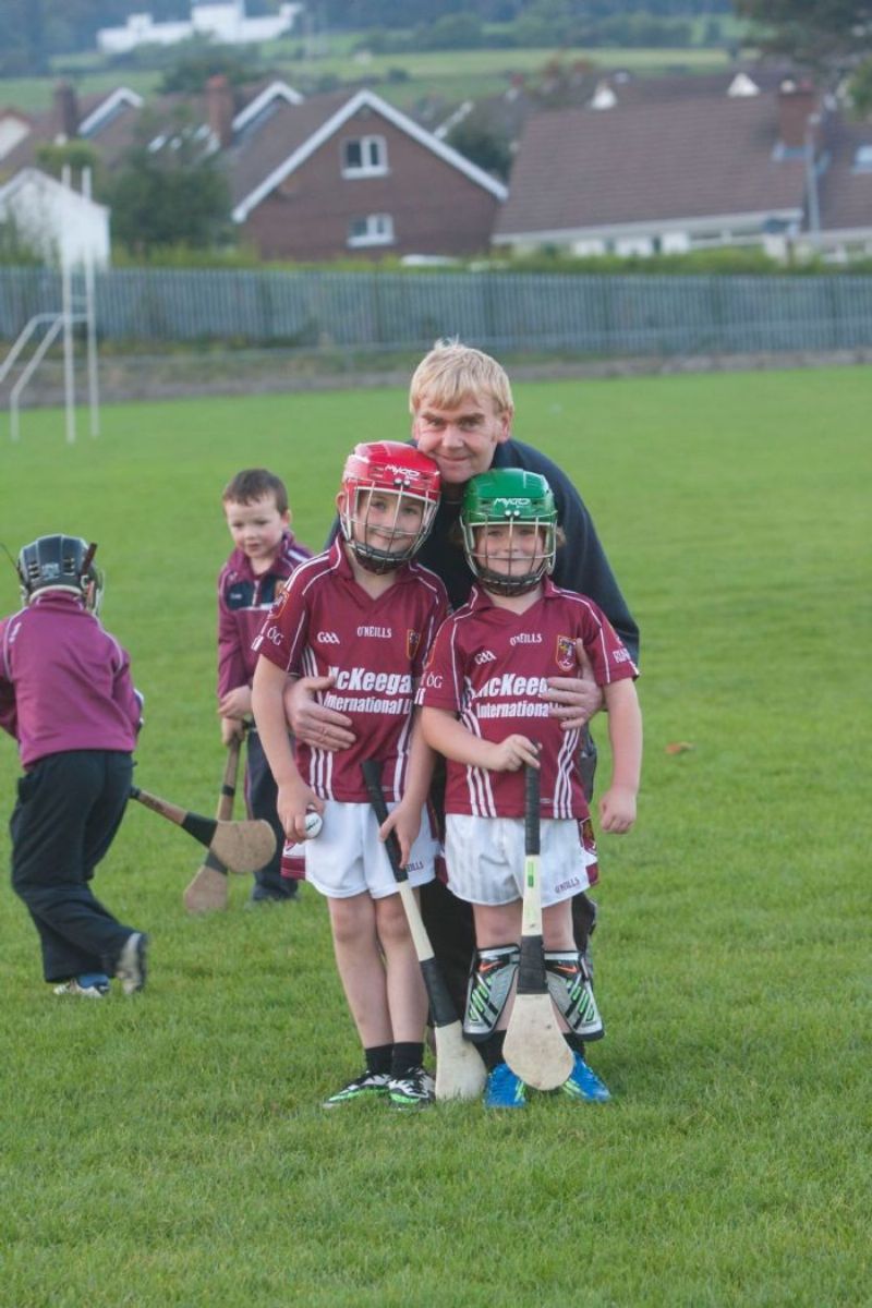 Proud Grandad Jamie Quinn  with grandsons Corey & Callum