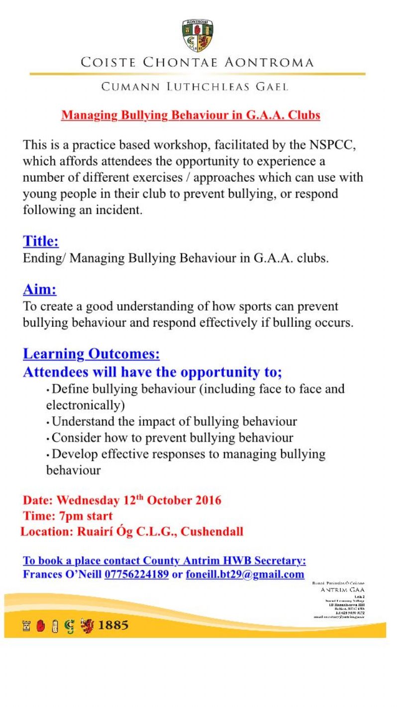 Wednesday 7pm in Cushendall