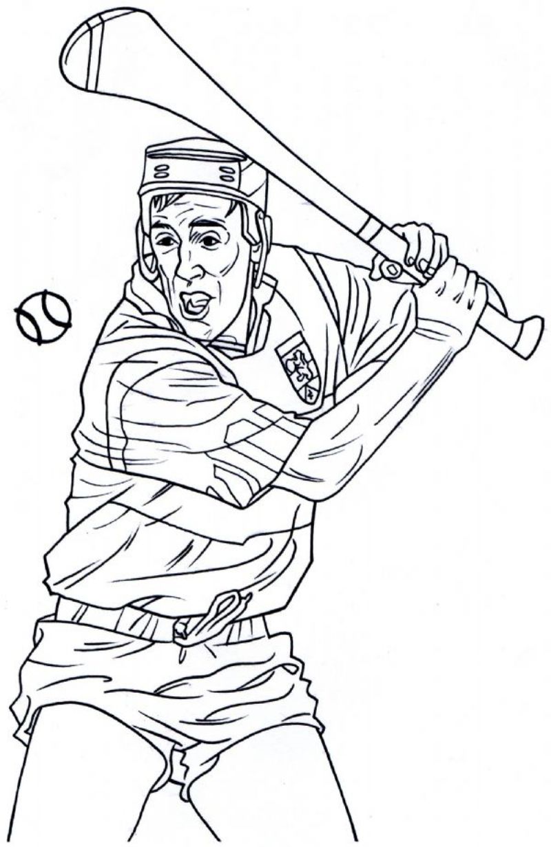 Hurling Colouring Pictures 115
